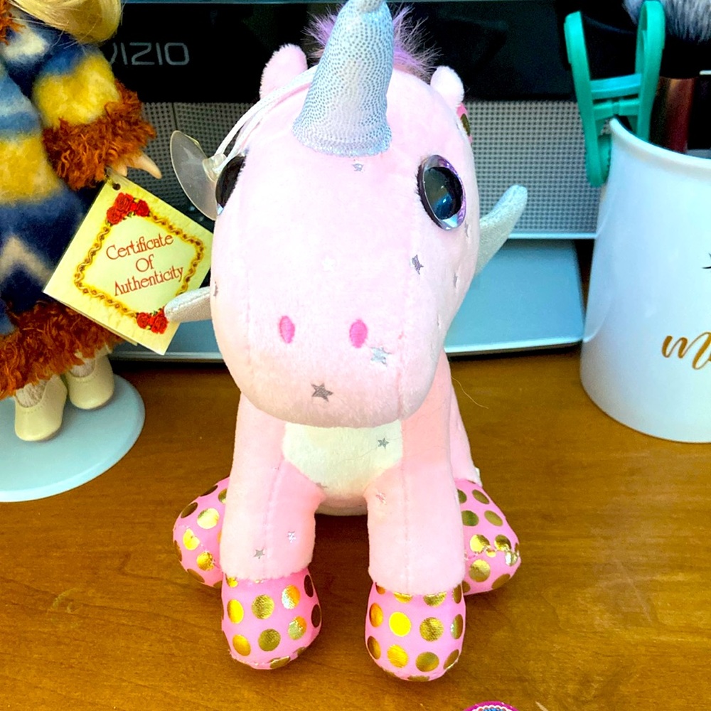 Stuffed unicorn